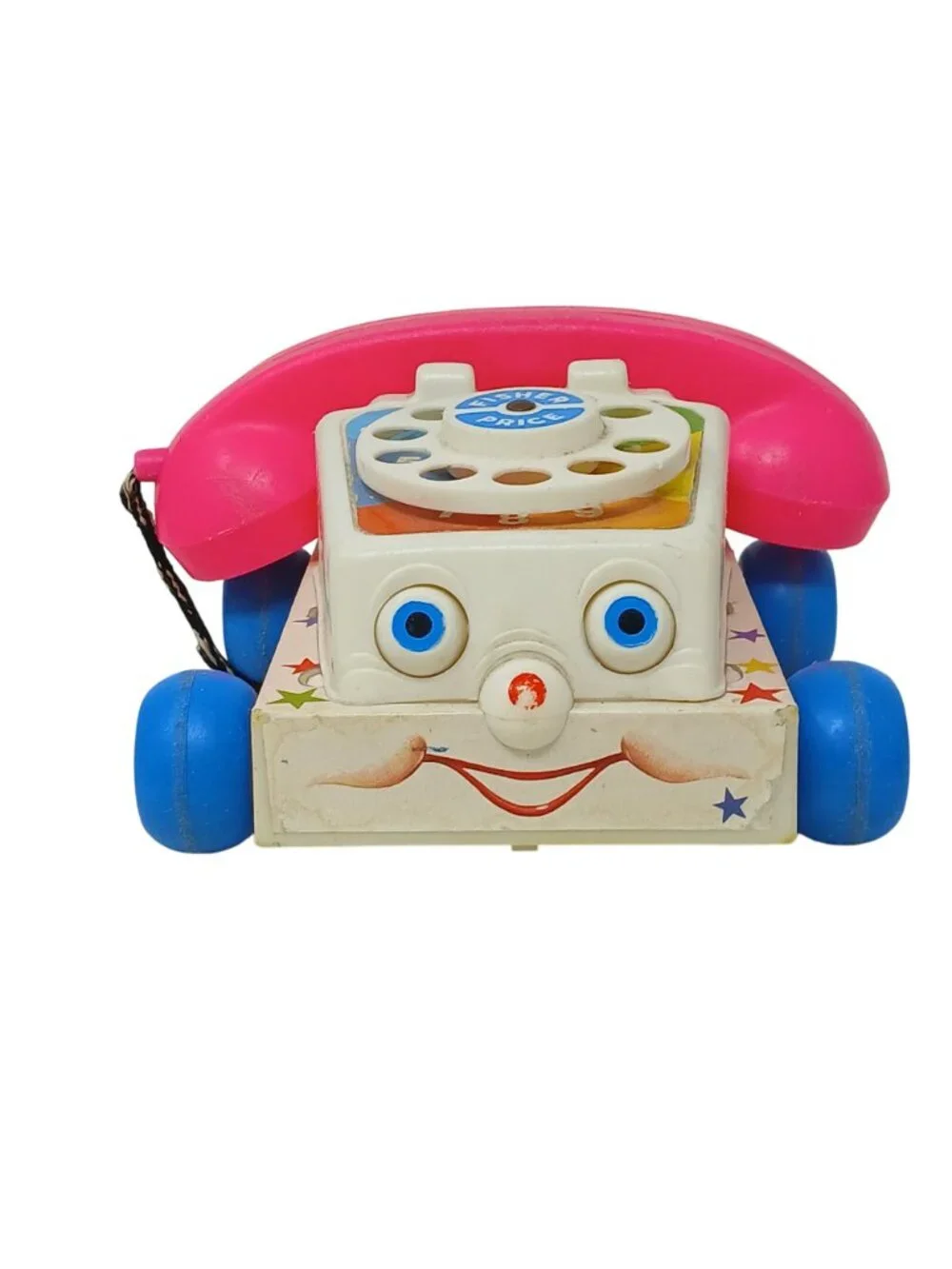 Fisher Price Chatter Phone Pull Toy Telephone Model Vintage 1985 #I-12